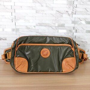 VINTAGE HUNTING WORLD Belt Bag Leather Fanny‎ Pack Waist Safari Travel ITALY